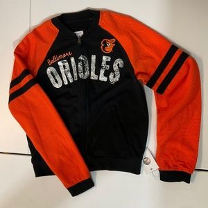 Authentic Baltimore Orioles Men’s Zippered Sweater - Size S - NWT